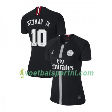 Paris Saint-Germain Neymar JR 10 Jodan Zwart Dames Third Shirt 2018-19